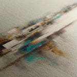 Abstract 1276 Canvas Art 16" x 16" / 40 x 40 cm / Black