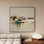 Abstract 1276 Canvas Art 60 x 60 cm / Black