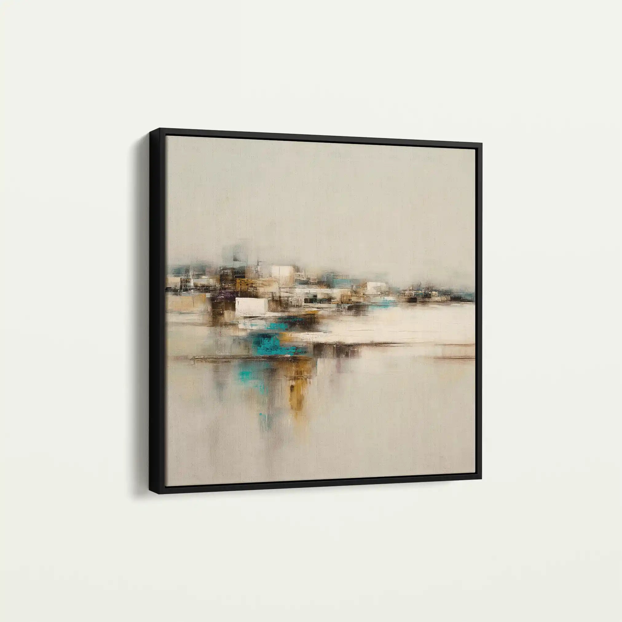 Abstract 1276 Canvas Art 60 x 60 cm / Black