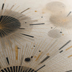 Abstract 1277 Canvas Art 16" x 16" / 40 x 40 cm / Black