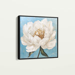 Floral 1277 Canvas Art 16" x 16" / 40 x 40 cm / Black