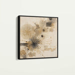 Abstract 1278 Canvas Art 60 x 60 cm / Black