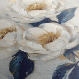 Floral 1278 Canvas Art 16" x 16" / 40 x 40 cm / Black