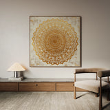 Abstract 1279 Canvas Art 16" x 16" / 40 x 40 cm / Black