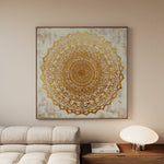 Abstract 1279 Canvas Art 16" x 16" / 40 x 40 cm / Black