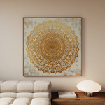 Abstract 1279 Canvas Art 60 x 60 cm / Black