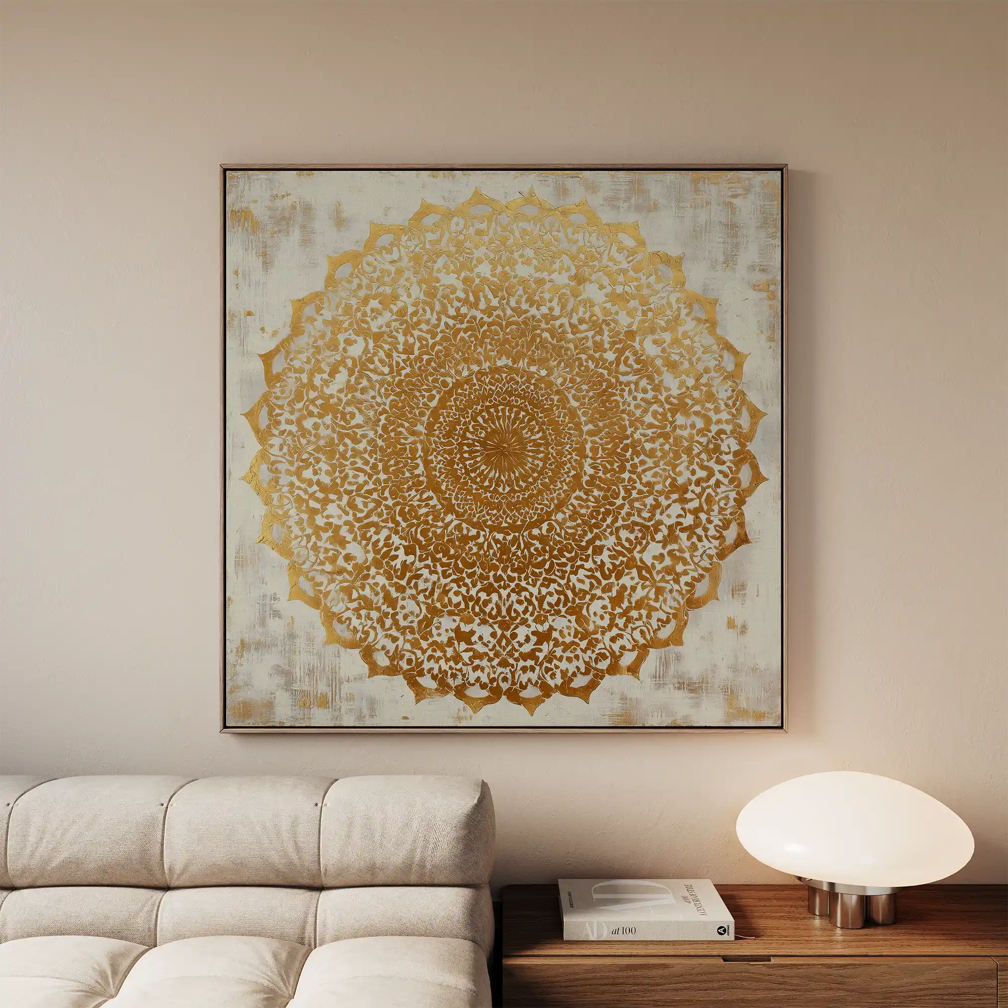 Abstract 1279 Canvas Art 60 x 60 cm / Black