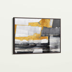 Abstract 128 Canvas Art 18" x 24" / 45 x 60 cm / Black