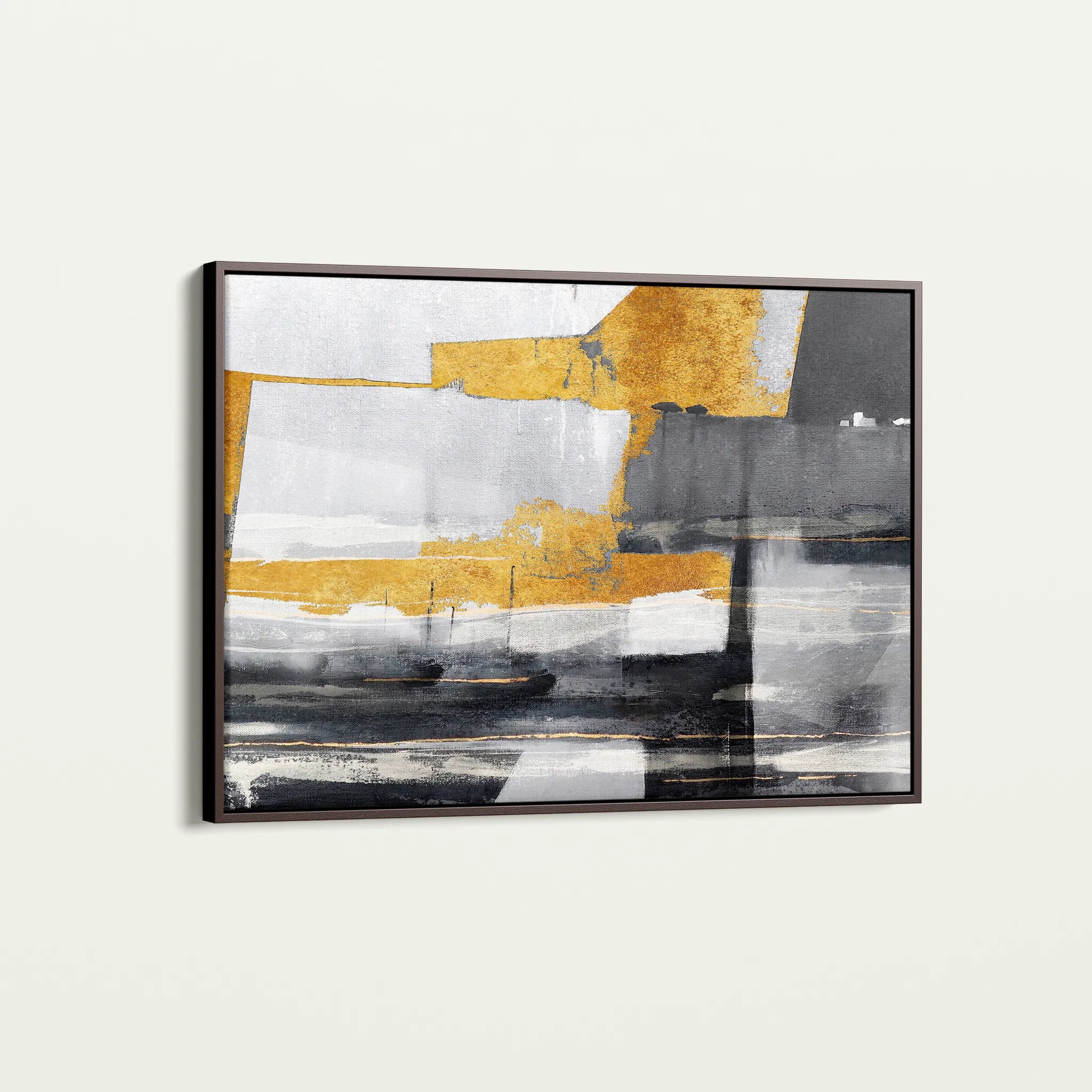 Abstract 128 Canvas Art 18" x 24" / 45 x 60 cm / Black