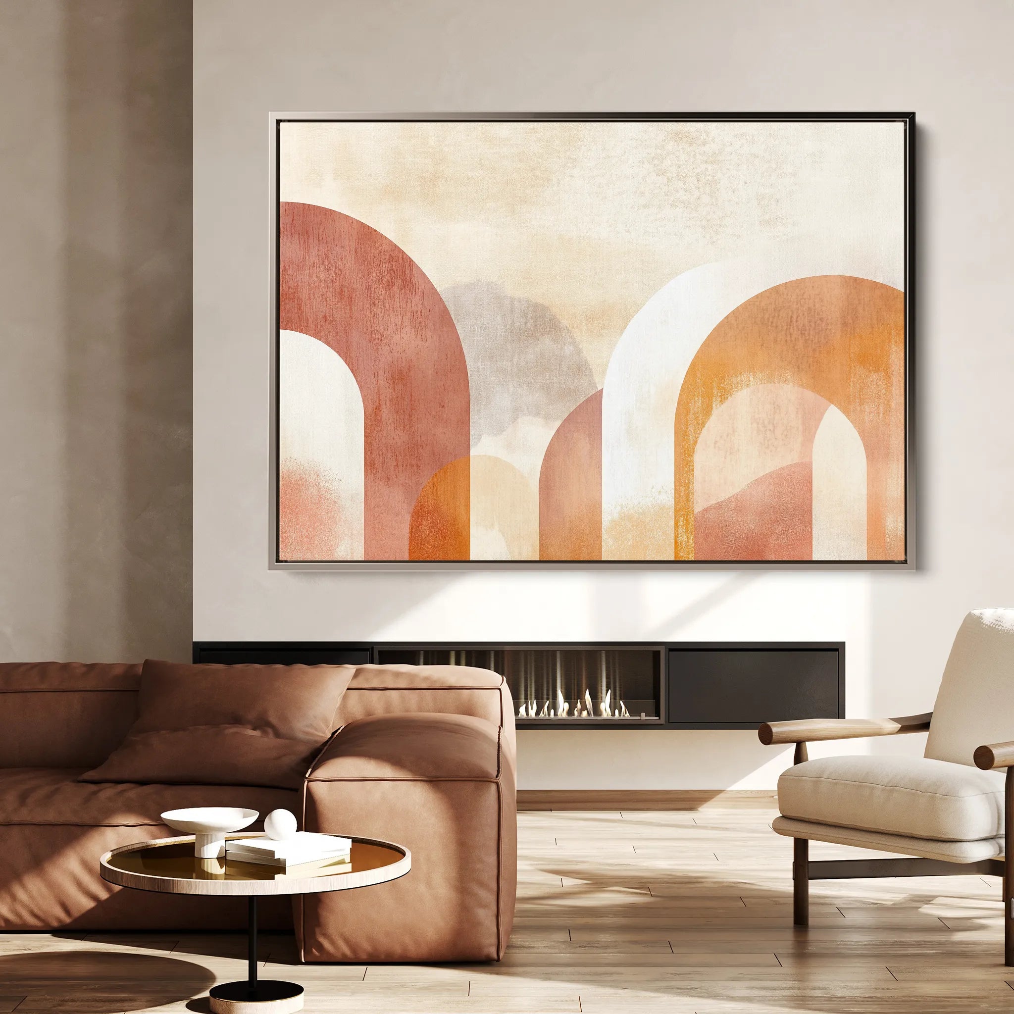 Boho 128 Canvas Art 18" x 24" / 45 x 60 cm / Black