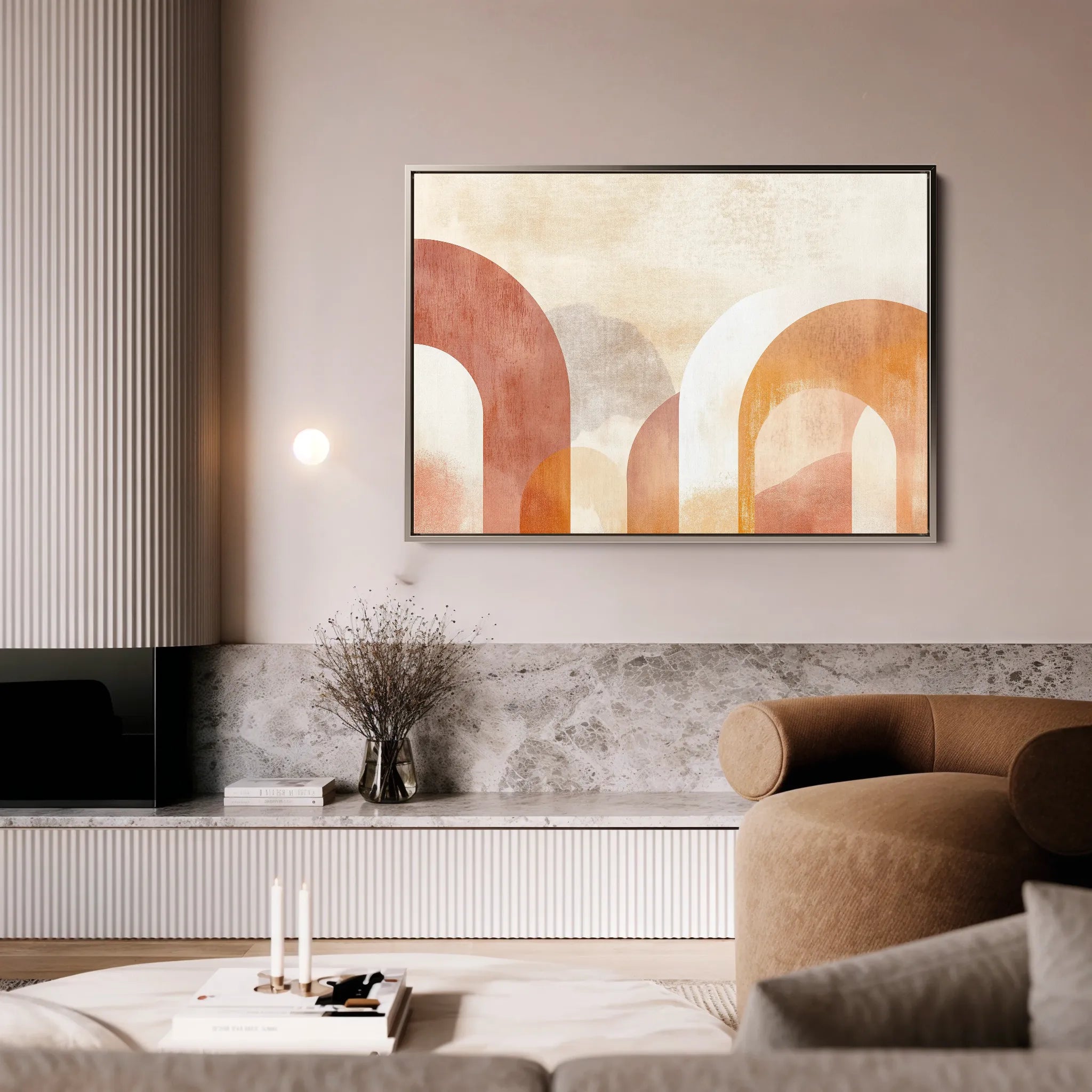 Boho 128 Canvas Art 18" x 24" / 45 x 60 cm / Black