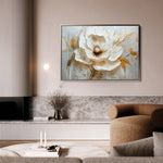 Floral 128 Canvas Art 18" x 24" / 45 x 60 cm / Black