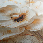 Floral 128 Canvas Art 18" x 24" / 45 x 60 cm / Black