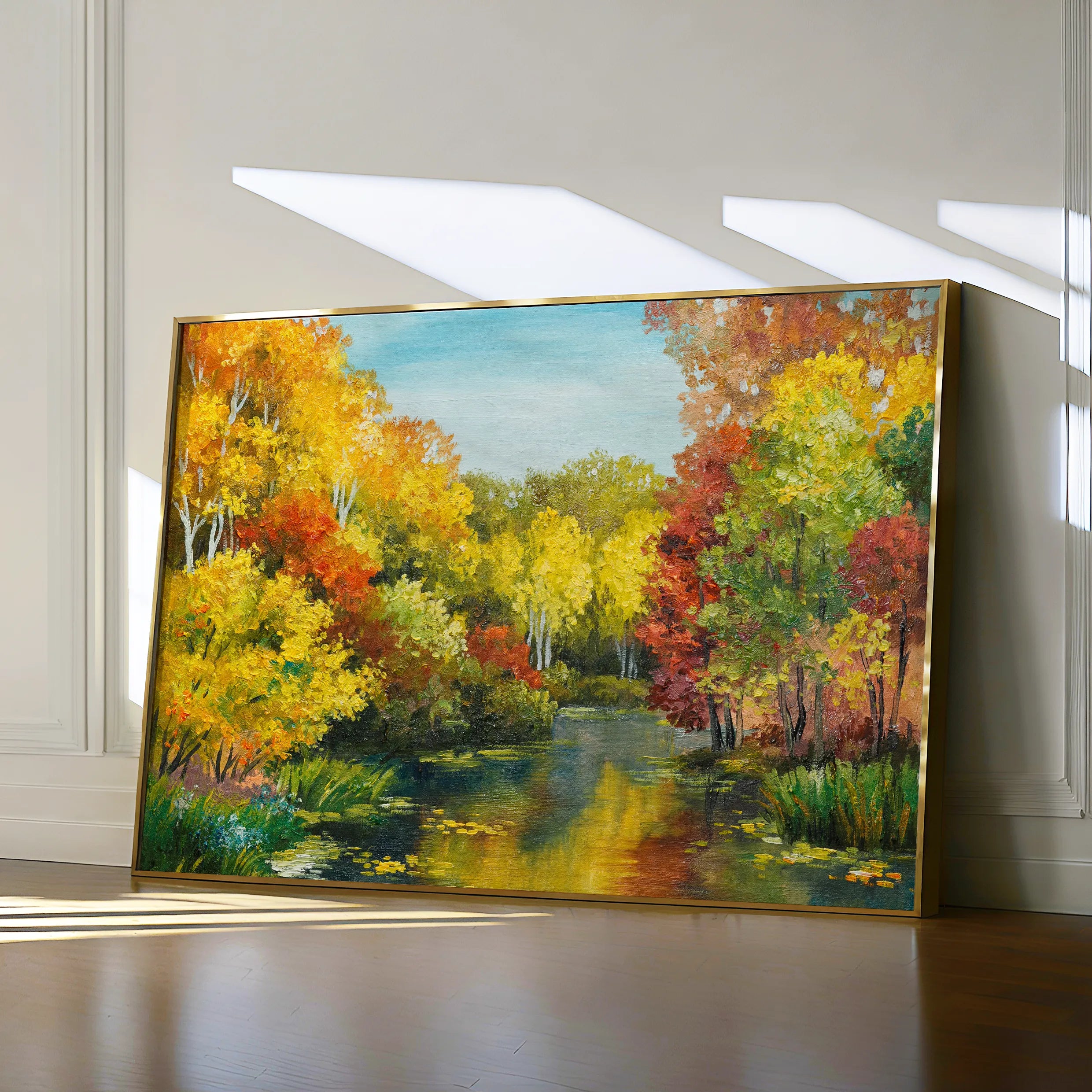 Landscape 128 Canvas Art 18" x 24" / 45 x 60 cm / Black
