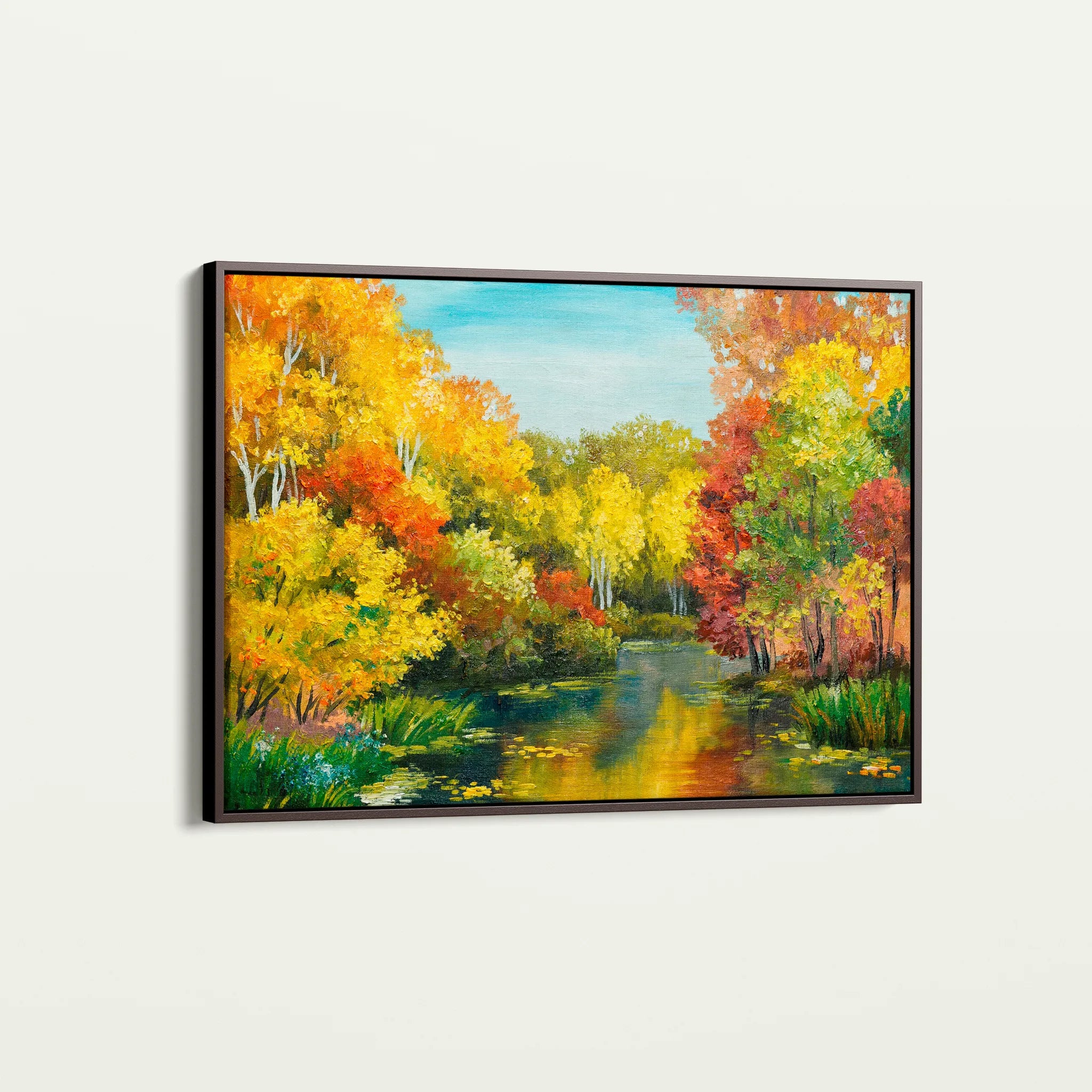 Landscape 128 Canvas Art 18" x 24" / 45 x 60 cm / Black