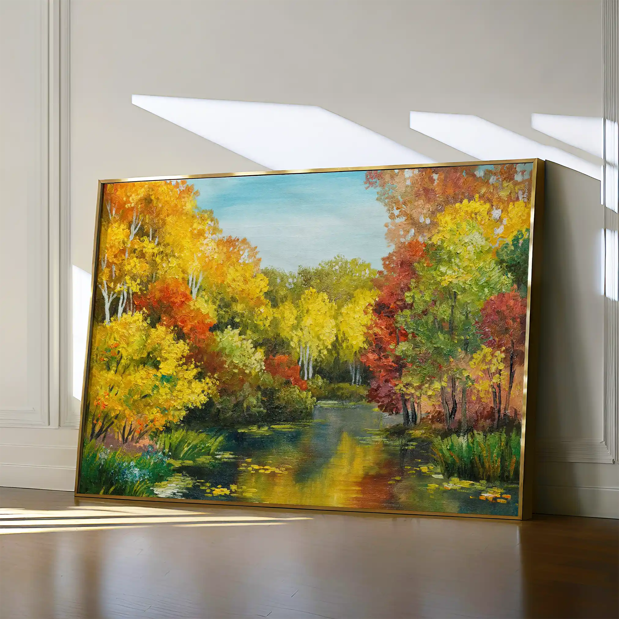 Landscape 128 Canvas Art 60 x 40 cm / Black