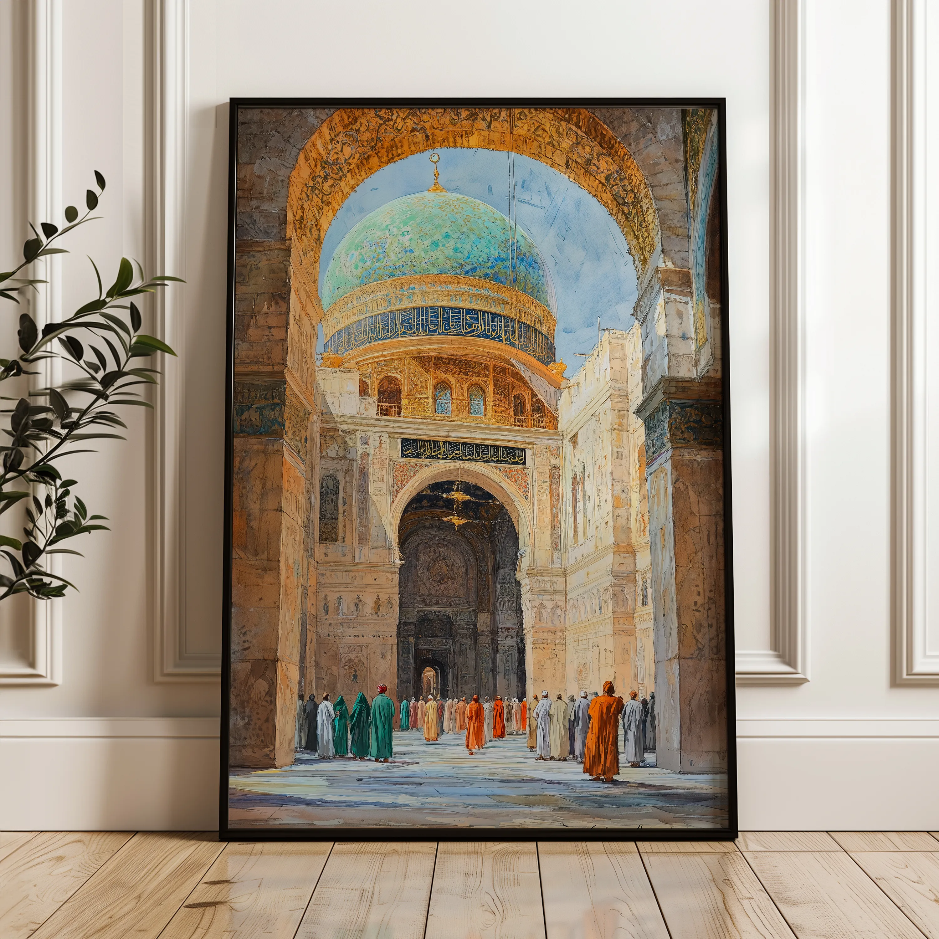Orientalist 128 Canvas Art 18" x 24" / 45 x 60 cm / Black