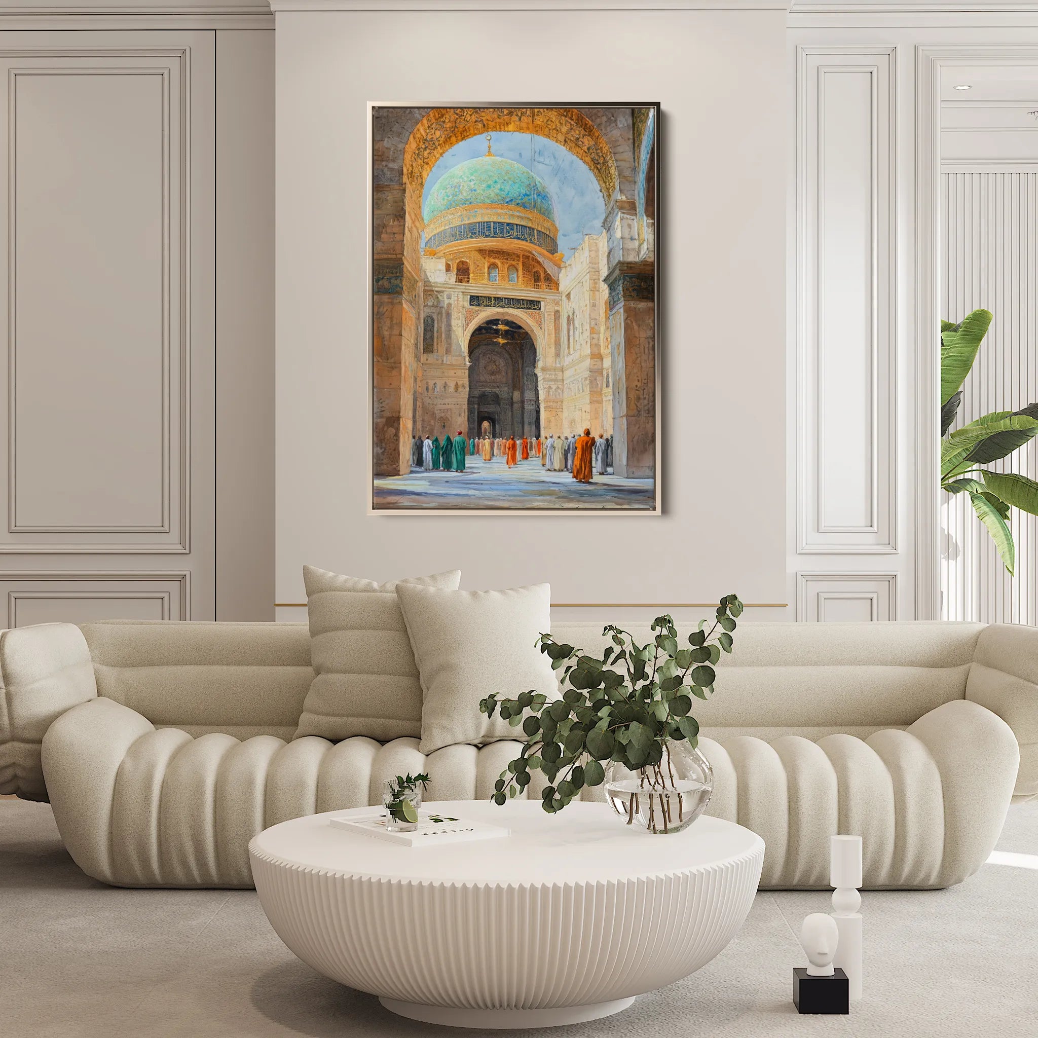 Orientalist 128 Canvas Art 18" x 24" / 45 x 60 cm / Black
