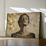 Portrait 128 Canvas Art 18" x 24" / 45 x 60 cm / Black