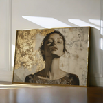 Portrait 128 Canvas Art 60 x 40 cm / Black