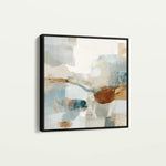 Abstract 1280 Canvas Art 16" x 16" / 40 x 40 cm / Black