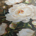 Floral 1280 Canvas Art 16" x 16" / 40 x 40 cm / Black