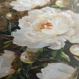 Floral 1280 Canvas Art 16" x 16" / 40 x 40 cm / Black