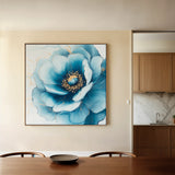 Floral 1281 Canvas Art 16" x 16" / 40 x 40 cm / Black