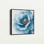 Floral 1281 Canvas Art 16" x 16" / 40 x 40 cm / Black