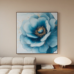 Floral 1281 Canvas Art 60 x 60 cm / Black
