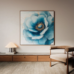 Floral 1281 Canvas Art 60 x 60 cm / Black