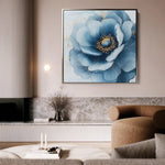 Floral 1281 Canvas Art 60 x 60 cm / Black