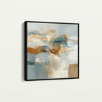 Abstract 1282 Canvas Art 16" x 16" / 40 x 40 cm / Black