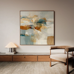 Abstract 1282 Canvas Art 60 x 60 cm / Black