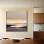 Abstract 1284 Canvas Art 16" x 16" / 40 x 40 cm / Black