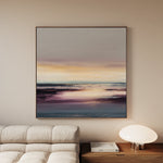 Abstract 1284 Canvas Art 16" x 16" / 40 x 40 cm / Black