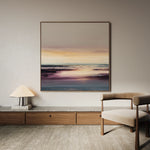 Abstract 1284 Canvas Art 16" x 16" / 40 x 40 cm / Black