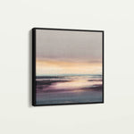Abstract 1284 Canvas Art 16" x 16" / 40 x 40 cm / Black