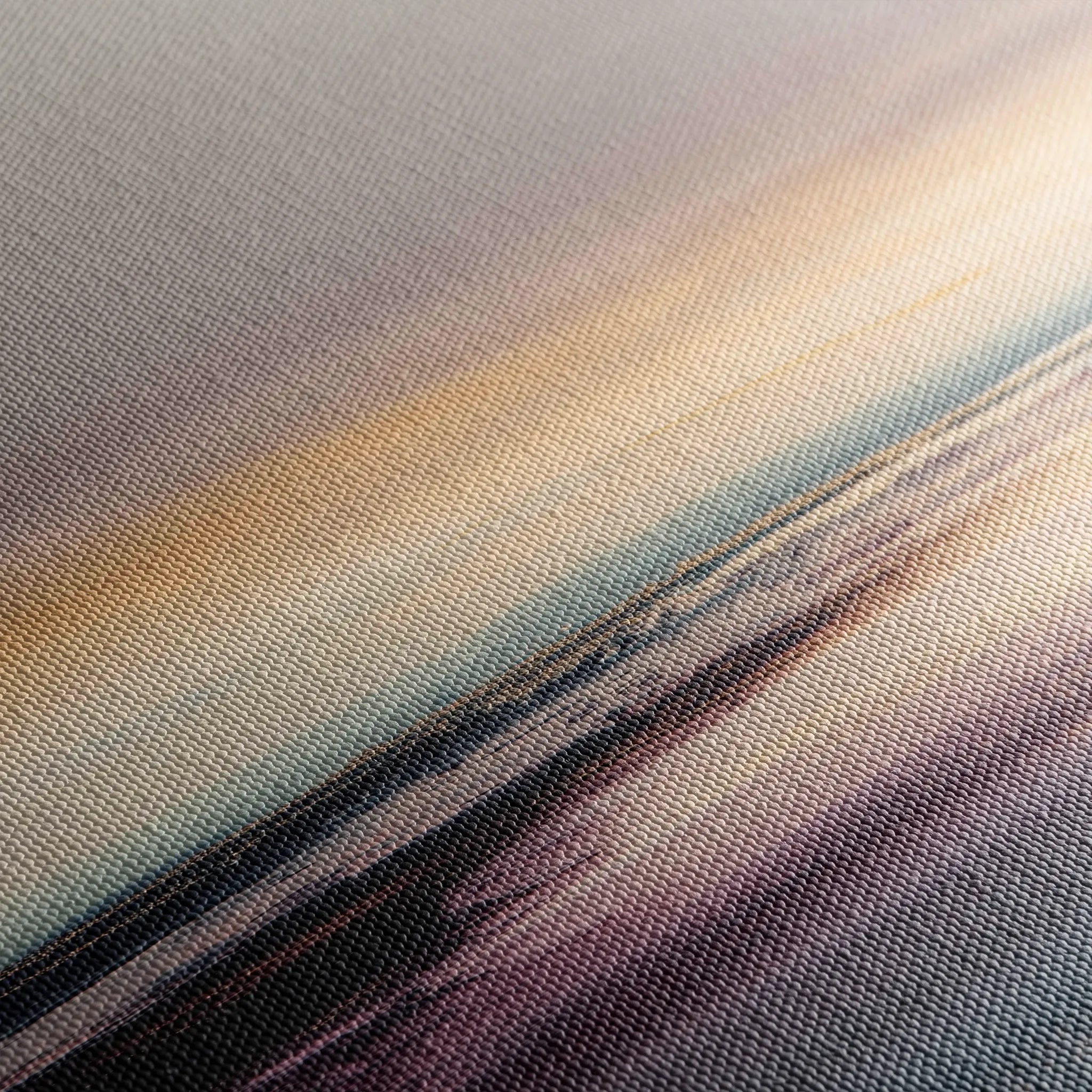 Abstract 1284 Canvas Art 16" x 16" / 40 x 40 cm / Black