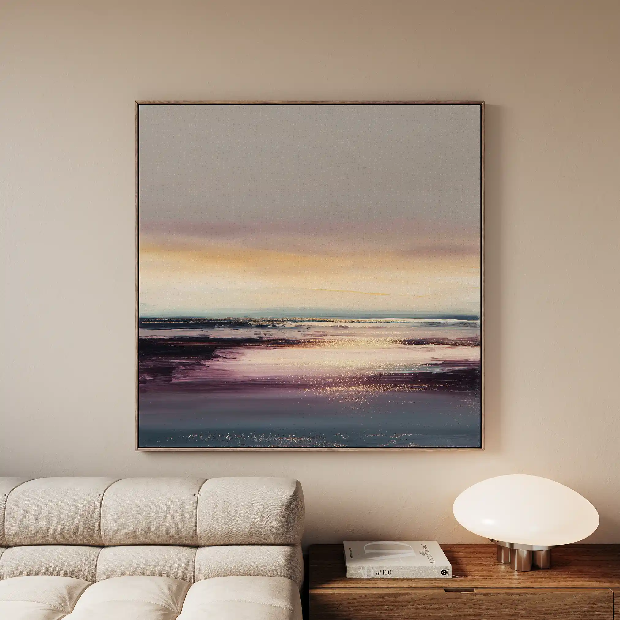 Abstract 1284 Canvas Art 60 x 60 cm / Black