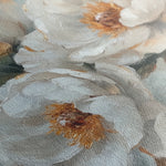 Floral 1284 Canvas Art 16" x 16" / 40 x 40 cm / Black