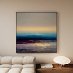 Abstract 1285 Canvas Art 16" x 16" / 40 x 40 cm / Black