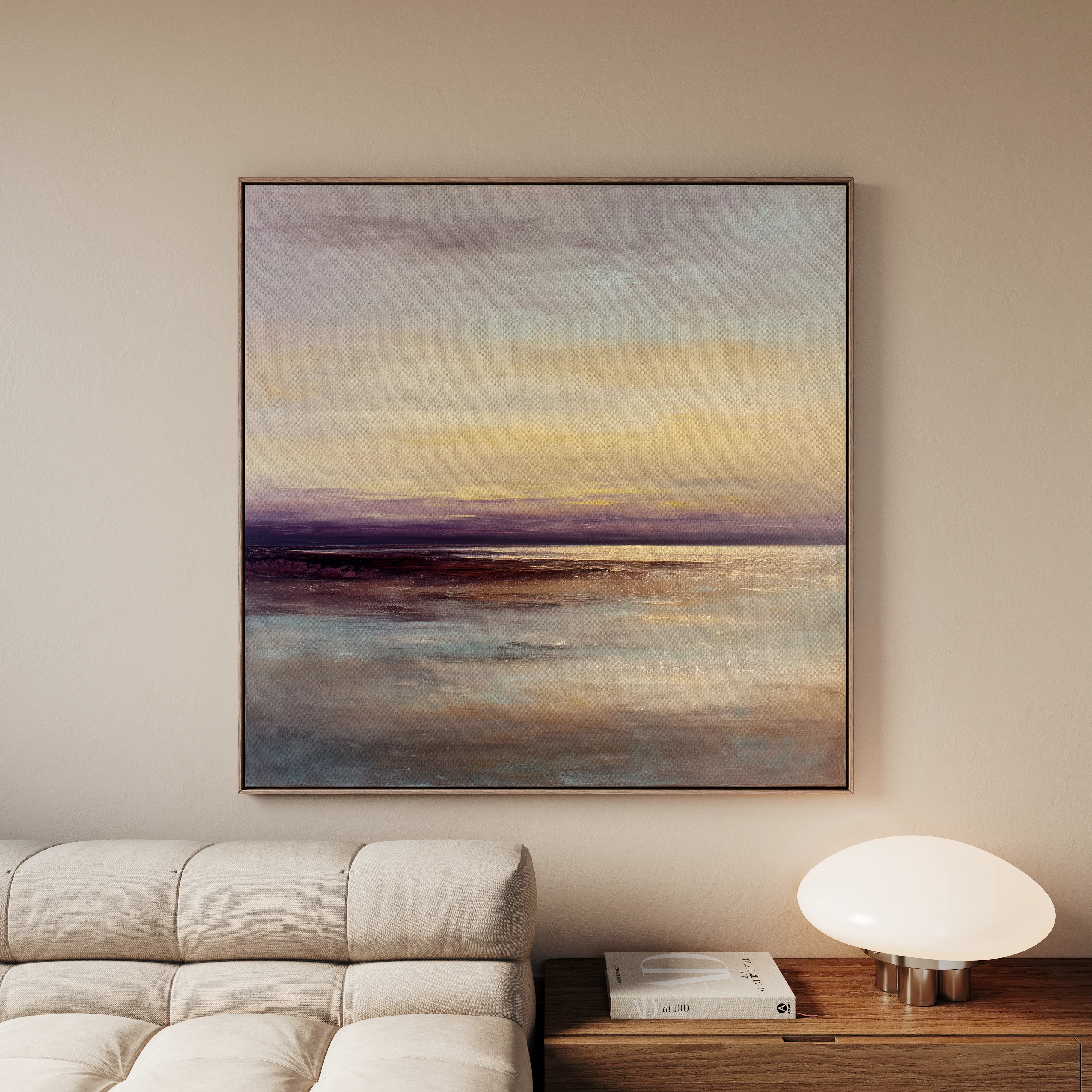 Abstract 1286 Canvas Art 16" x 16" / 40 x 40 cm / Black