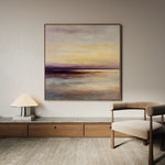 Abstract 1286 Canvas Art 16" x 16" / 40 x 40 cm / Black