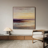 Abstract 1286 Canvas Art 16" x 16" / 40 x 40 cm / Black