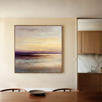 Abstract 1286 Canvas Art 16" x 16" / 40 x 40 cm / Black