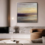 Abstract 1286 Canvas Art 16" x 16" / 40 x 40 cm / Black
