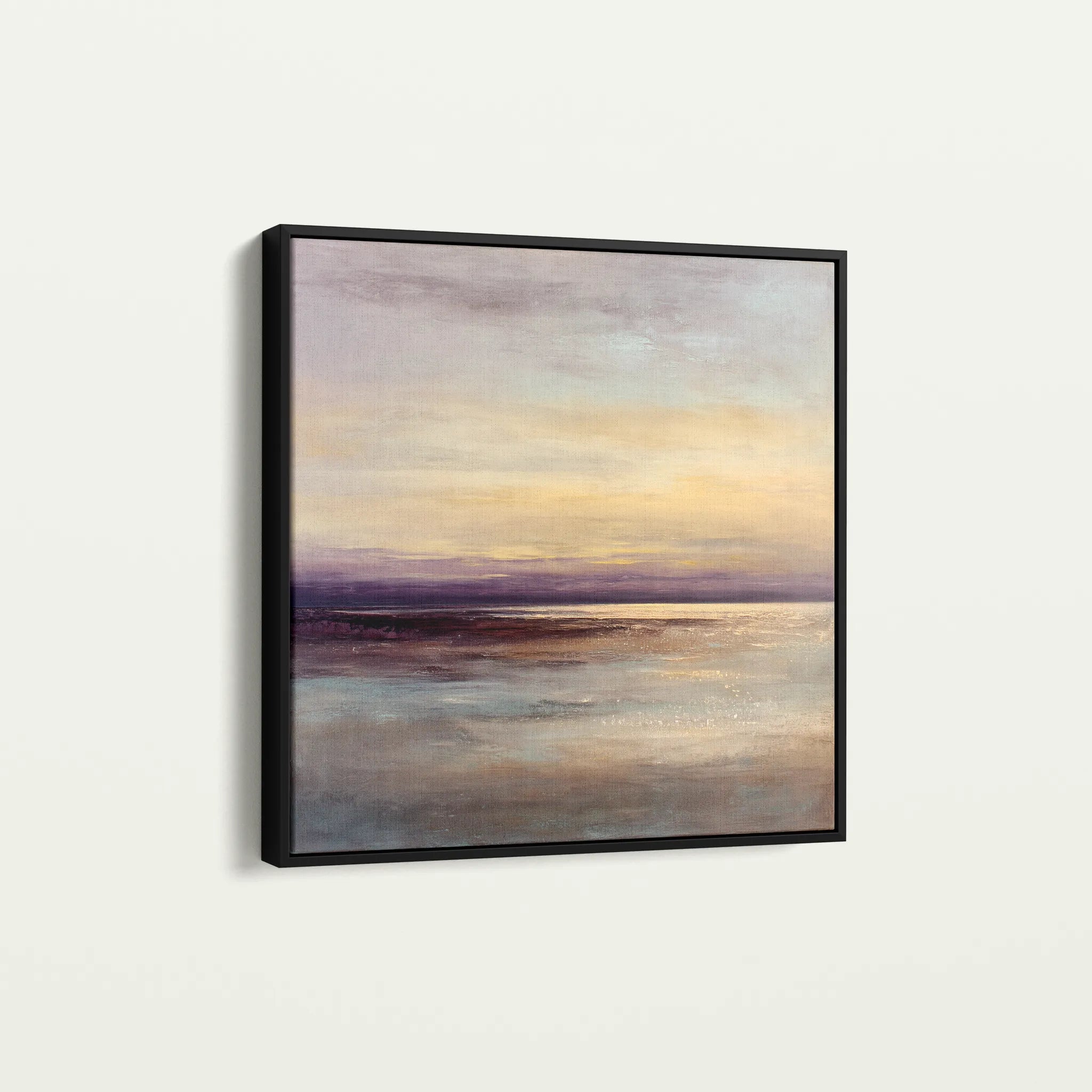 Abstract 1286 Canvas Art 16" x 16" / 40 x 40 cm / Black