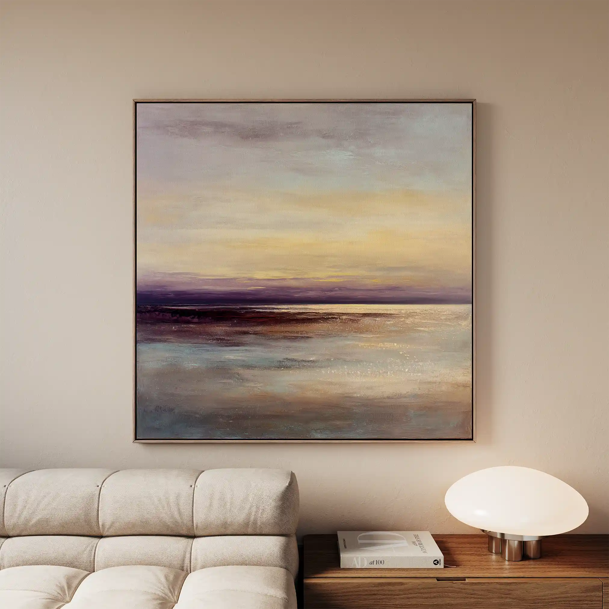 Abstract 1286 Canvas Art 60 x 60 cm / Black