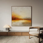 Abstract 1287 Canvas Art 16" x 16" / 40 x 40 cm / Black